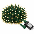 LED Christmas String Lights — 200 Lights, 66 ft, Warm White, 8 Modes with Memory