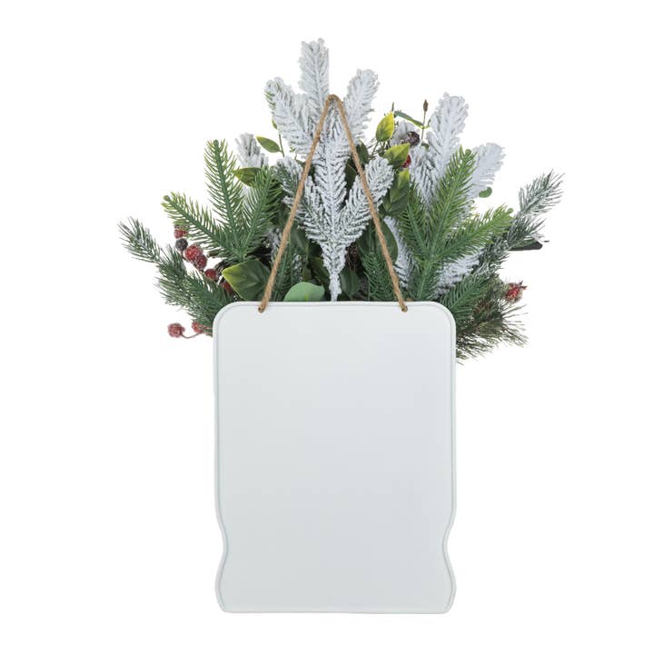 Farmhouse Christmas Centerpiece Arrangement — 21 in, Cardinal & Berries