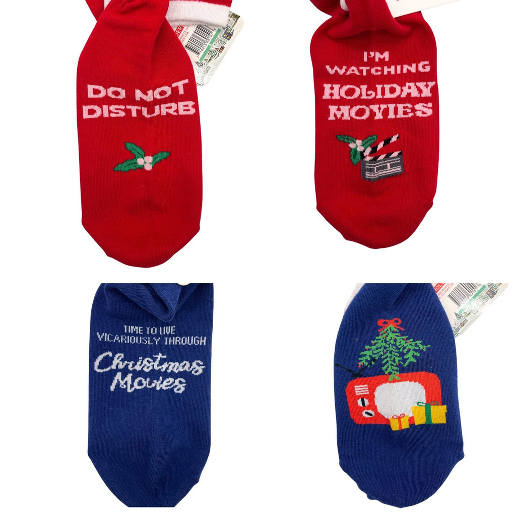Mistletoe Marathon Christmas Ankle Socks — Assorted Designs