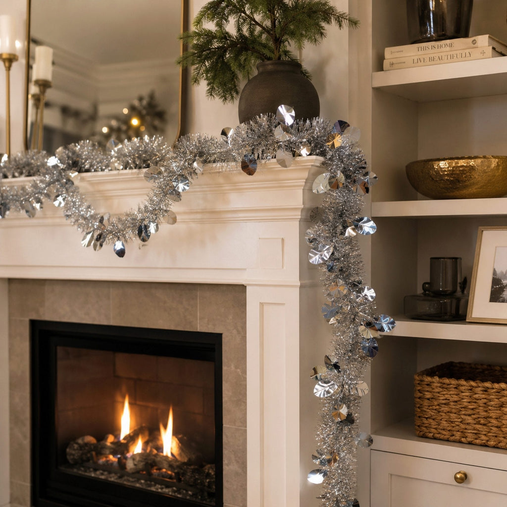 Tinsel Garland in Silver