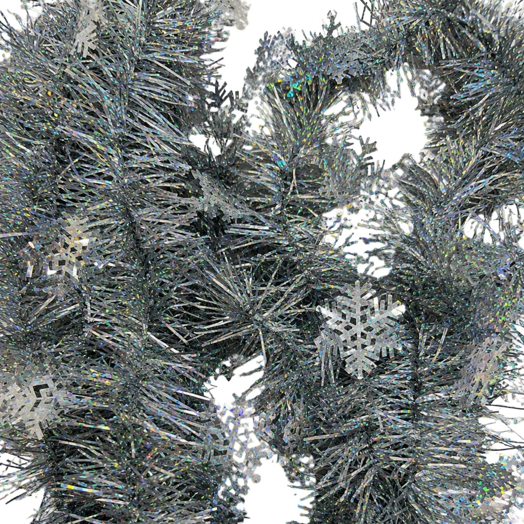 Tinsel Garland in Silver Sheer