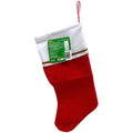 16" Classic Red Felt Christmas Stocking with White Cuff