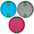 4 Pack BPA Free 7" Round Plates, Assorted Colors
