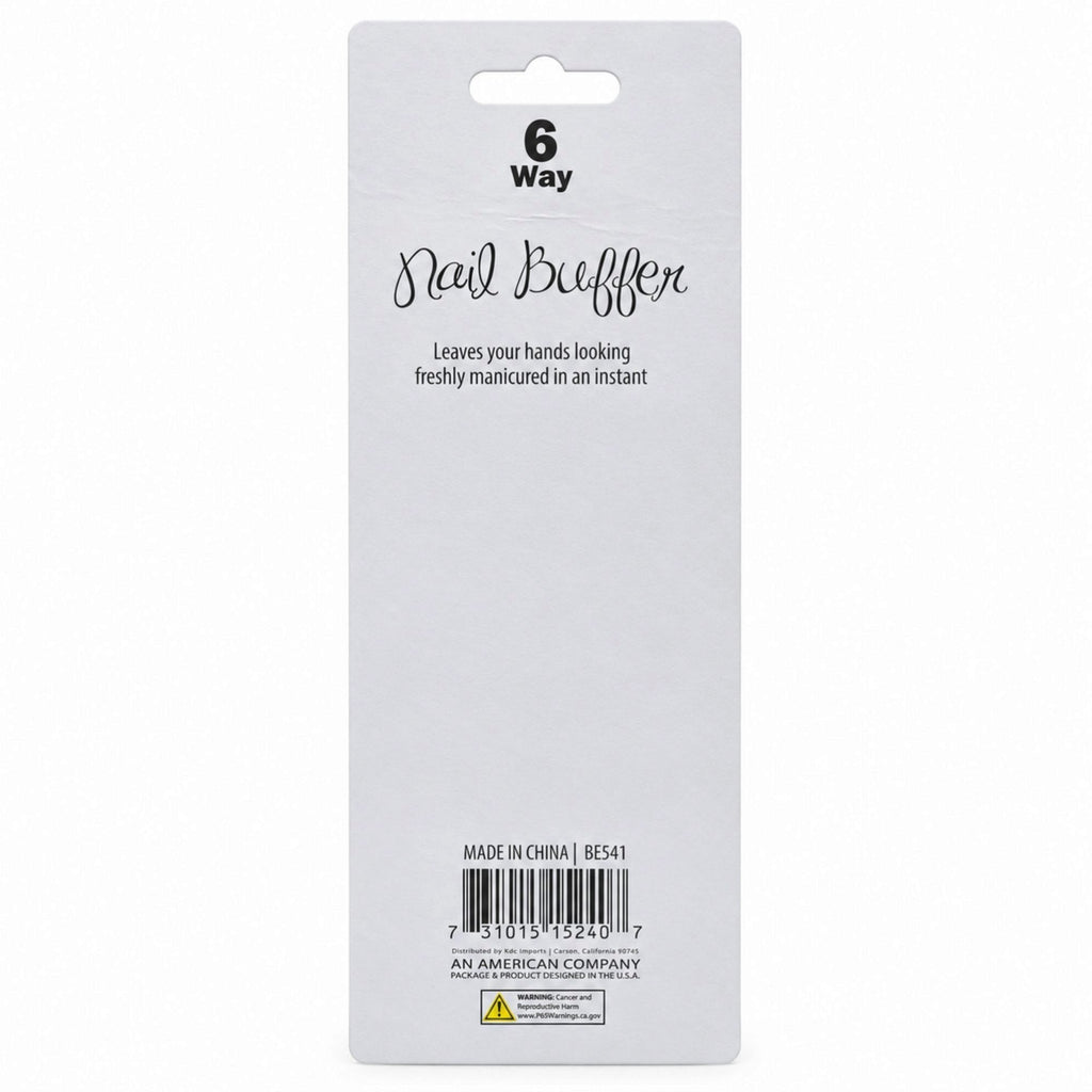 Six-Way Nail Buffer Block — Shape, Buff & Shine