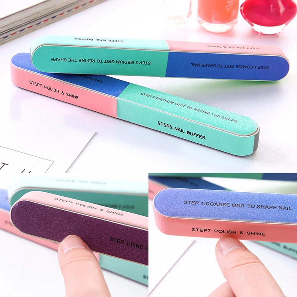 Six-Way Nail Buffer Block — Shape, Buff & Shine