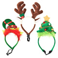 Christmas Holiday Pet Adjustable Headband Accessory — Assorted Styles