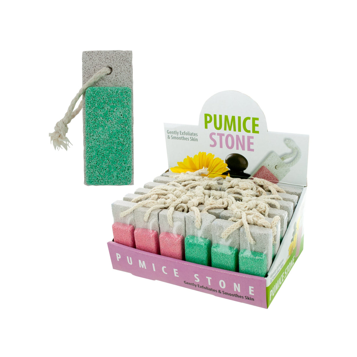 Two in One Pumice Stone — Dual-Sided Foot Care (Assorted Colors)
