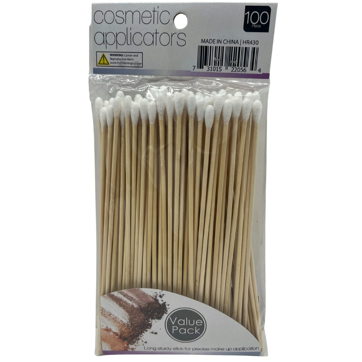 Cotton Tip Cosmetic Applicators 6 Inch — Pack of 100