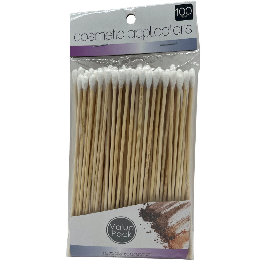 Cotton Tip Cosmetic Applicators 6 Inch — Pack of 100