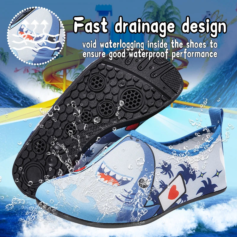 Zapatos de playa para niños y niñas, natación, de secado rápido.