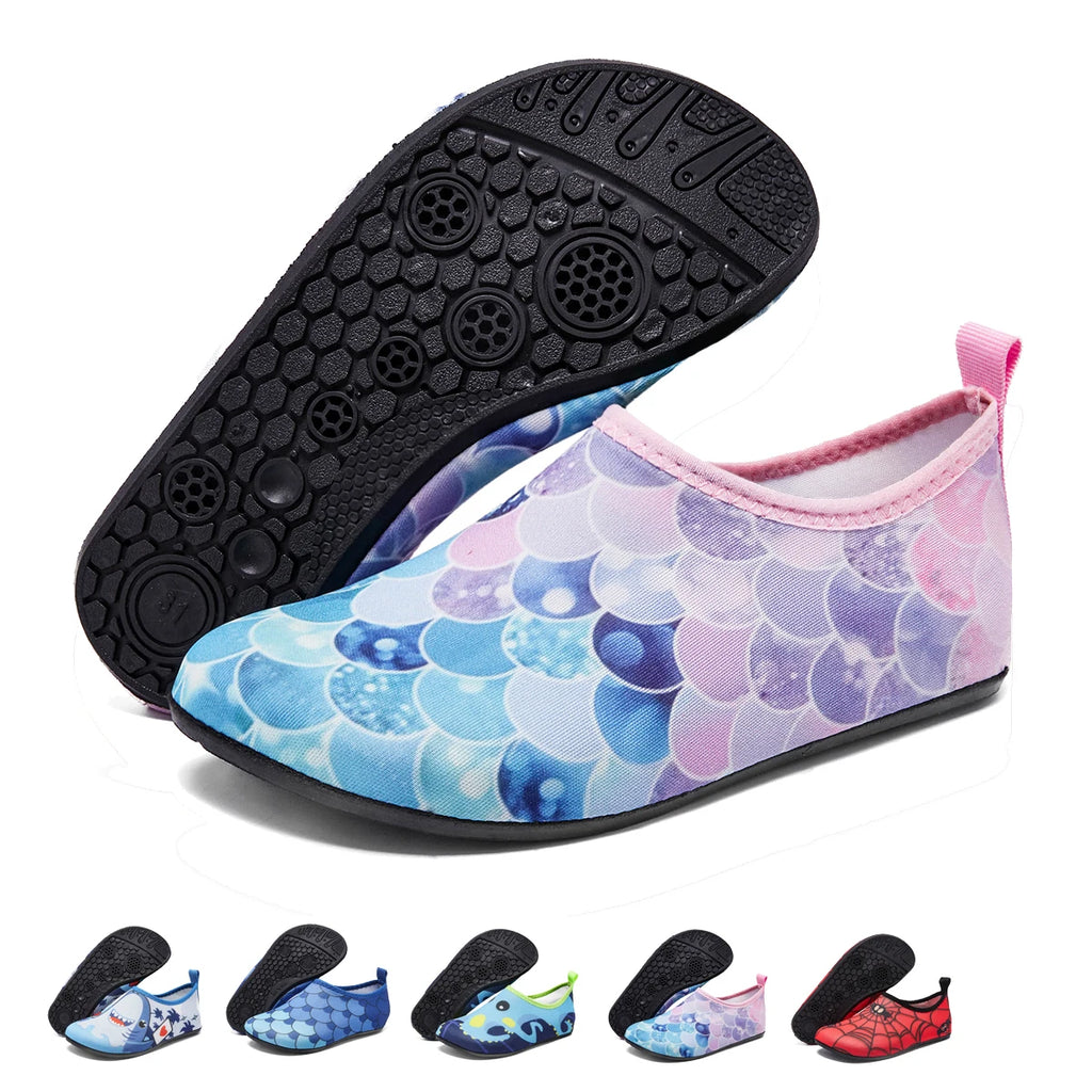 Zapatos de playa para niños y niñas, natación, de secado rápido.