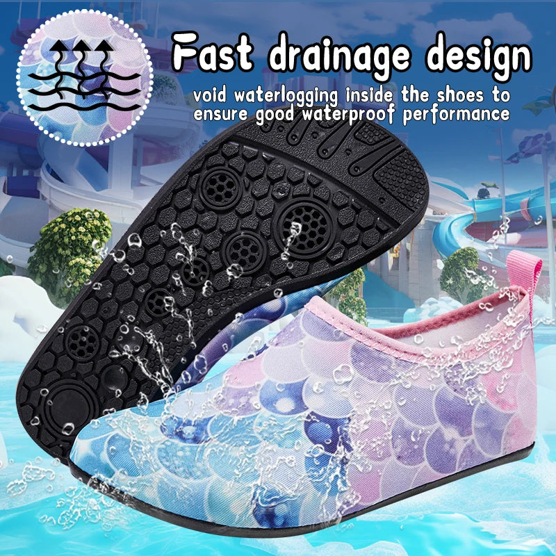 Zapatos de playa para niños y niñas, natación, de secado rápido.