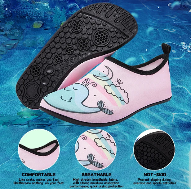 Zapatos de playa para niños y niñas, natación, de secado rápido.