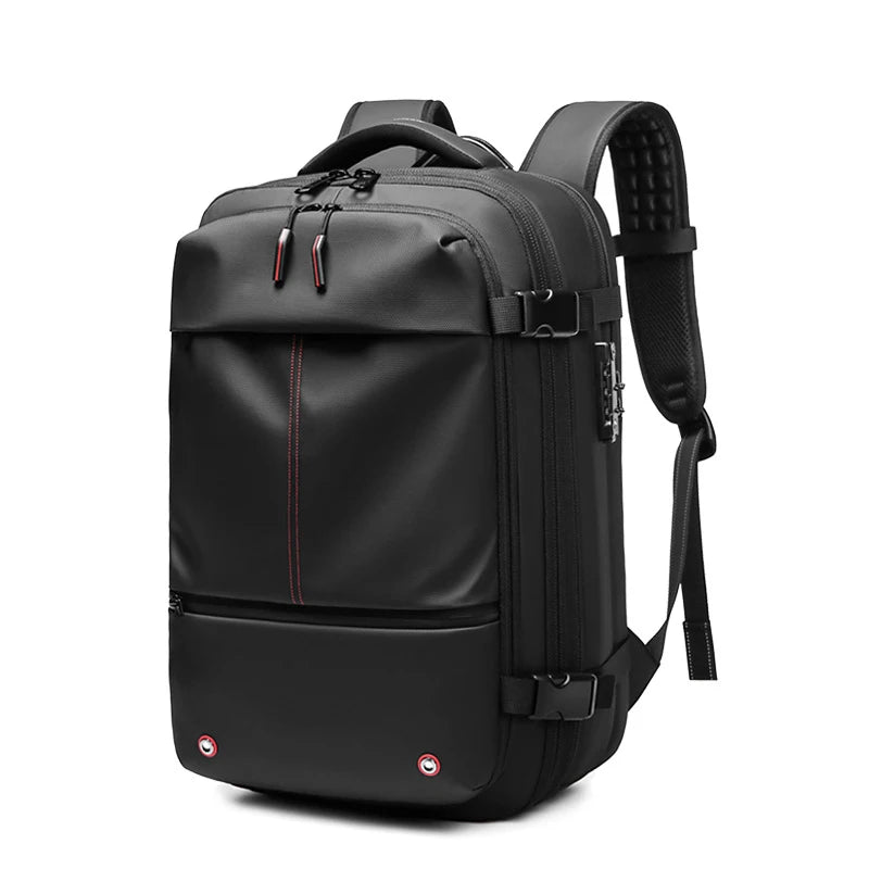 Mochila de viaje de compresión al vacío para hombre, 17 pulgadas, de gran capacidad para negocios, viaje y senderismo.