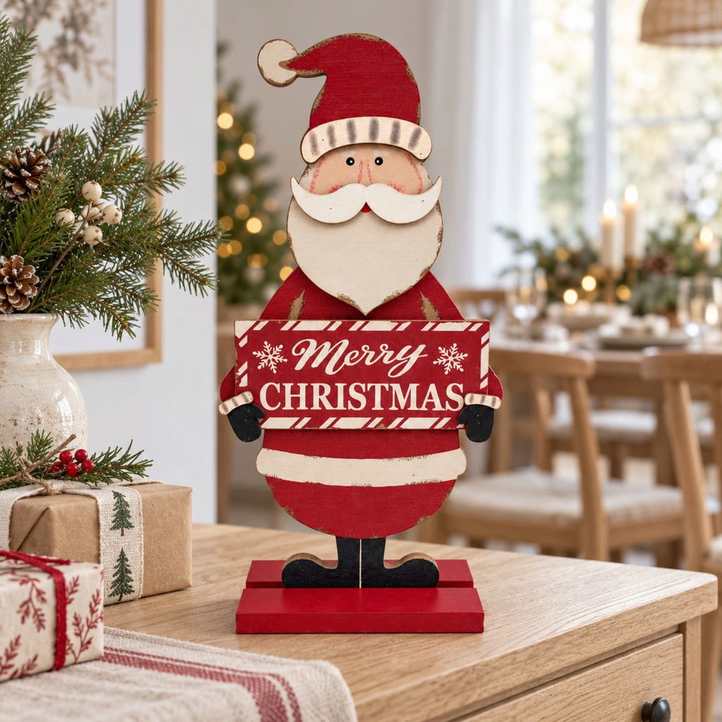 Santa's Merry Christmas Tabletop Decor