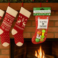 Christmas Cat Stocking with 6 Toys