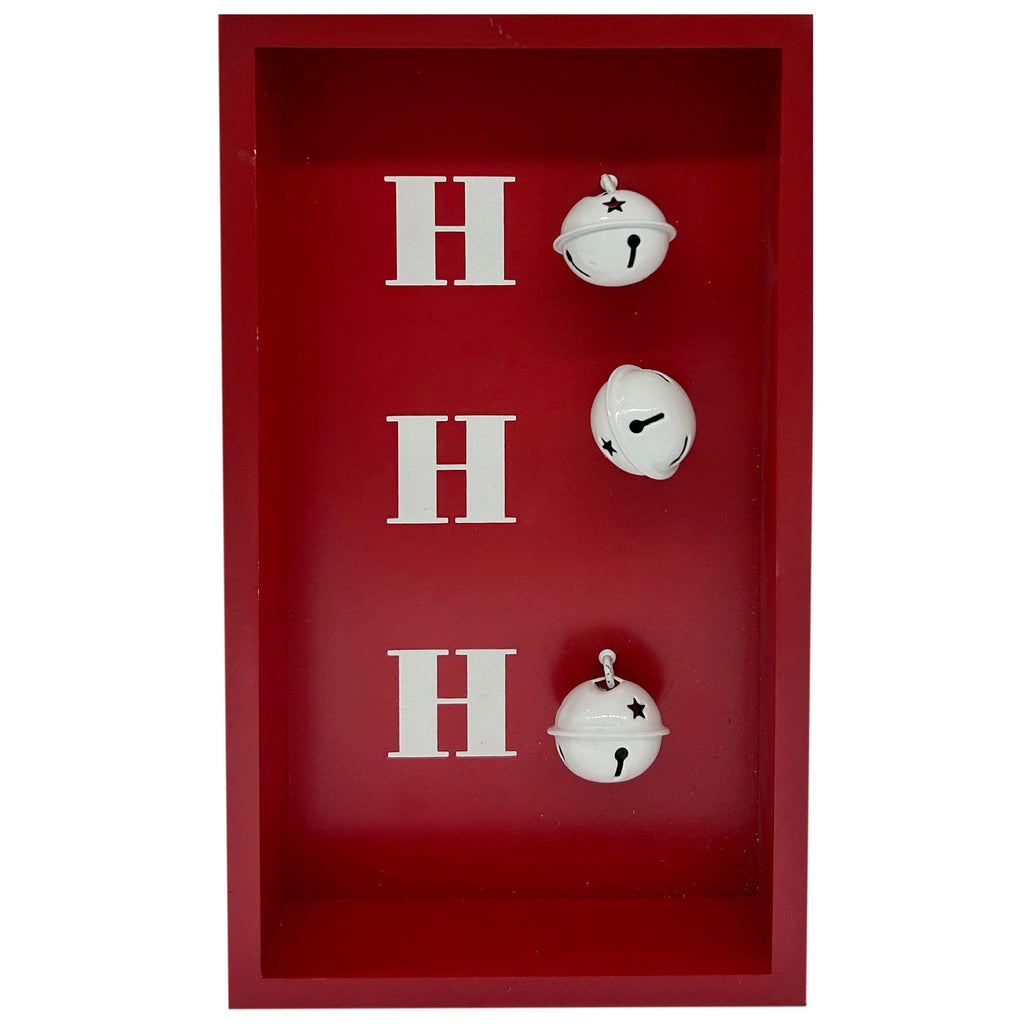 10" Jingle Bell Ho Ho Ho Tabletop Sign
