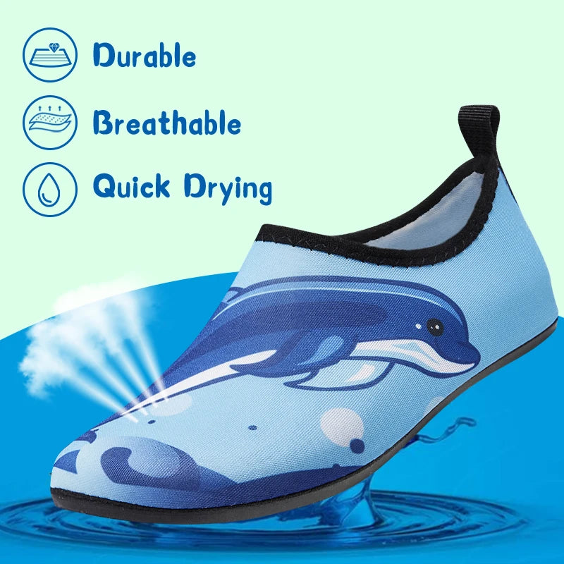Zapatos de playa para niños y niñas, natación, de secado rápido.