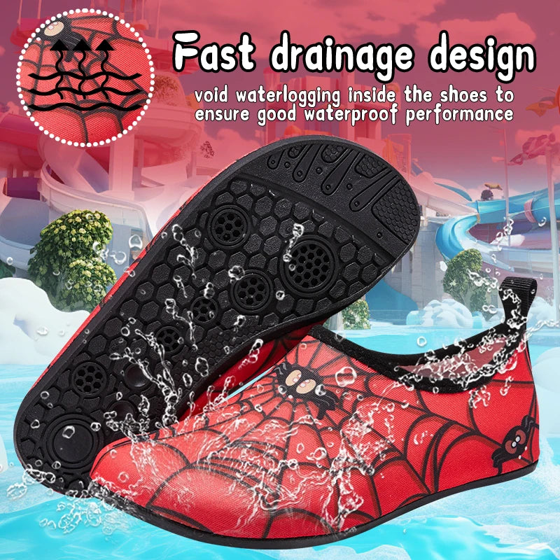 Zapatos de playa para niños y niñas, natación, de secado rápido.
