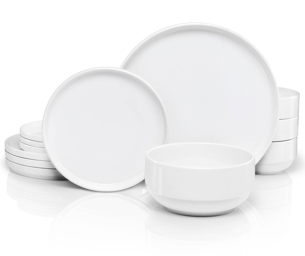 Kook Dinnerware Set, 12 Piece Service for 4, Ceramic