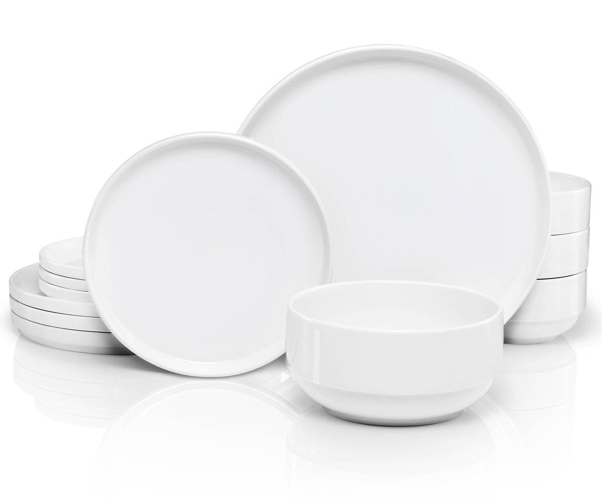 Kook Dinnerware Set, 12 Piece Service for 4, Ceramic