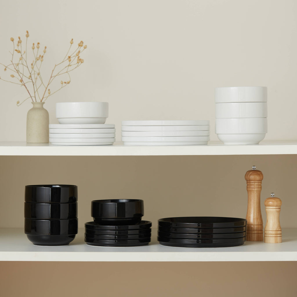 Kook Dinnerware Set, 12 Piece Service for 4, Ceramic