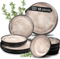 Moritz & Moritz 12-Piece Porcelain Dinnerware Set, Service for 4