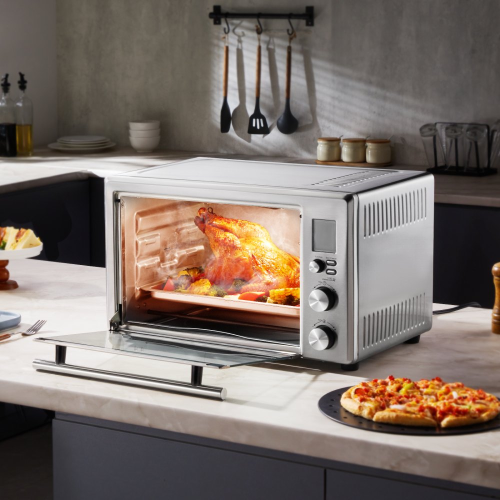 Horno Tostador con Freidora de Aire VEVOR 13 en 1 — 28 L, 1800 W, Convección 360°