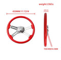 18" Candy Steering Wheel for Semi Trucks — 450mm Chrome 4-Spoke — Wholesale